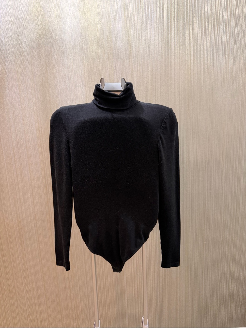 Wolford Colorado Black Turtleneck Long Sleeve Bodysuit Size S